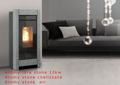 Stufa A PELLET Thermorossi Aromy idra stone 13.5kw